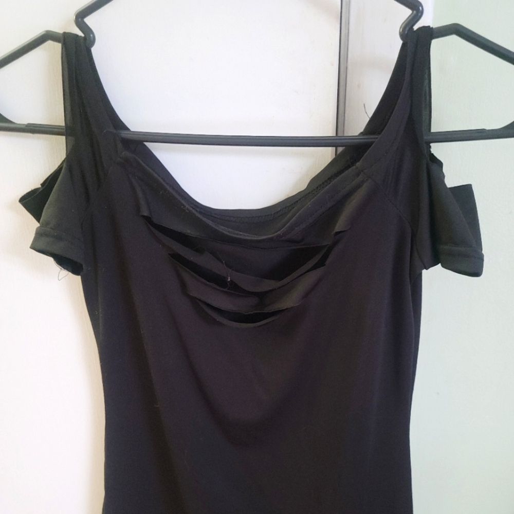 Elegant Black Off-Shoulder Women's Top